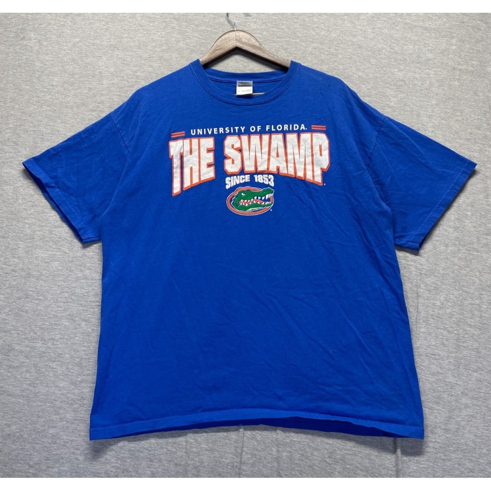 Florida Gators T Shirt Mens XL Blue Gildan Ultra Cotton NCAA Football Sports
